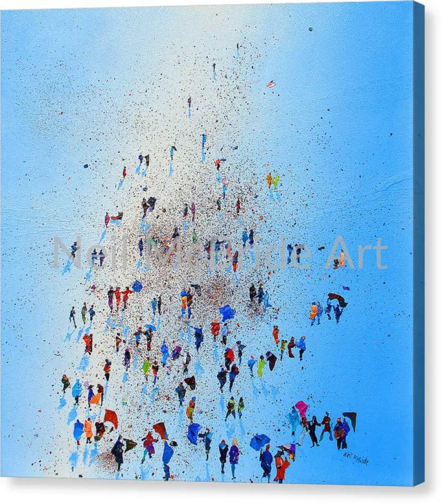 Arctic Stroll contemporary square shaped canvas art prints. © Neil McBride 2023