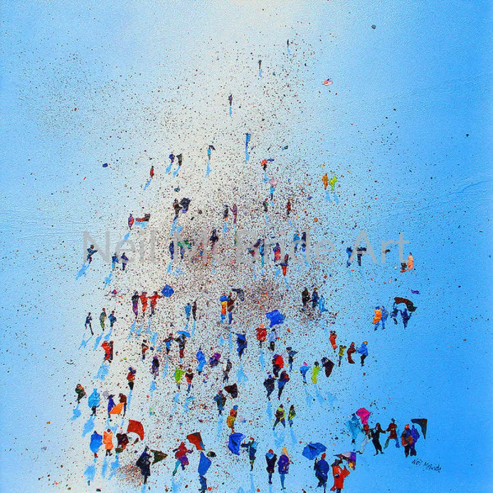 Arctic Stroll Paper Print 14.000’’ x 14.000’’ / Watercolor Paper Art Print