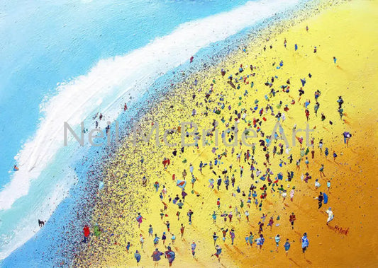 Beach Party | art print on textured watercolour paper 16’’ x 11.5’’ / Watercolor Paper Art Print