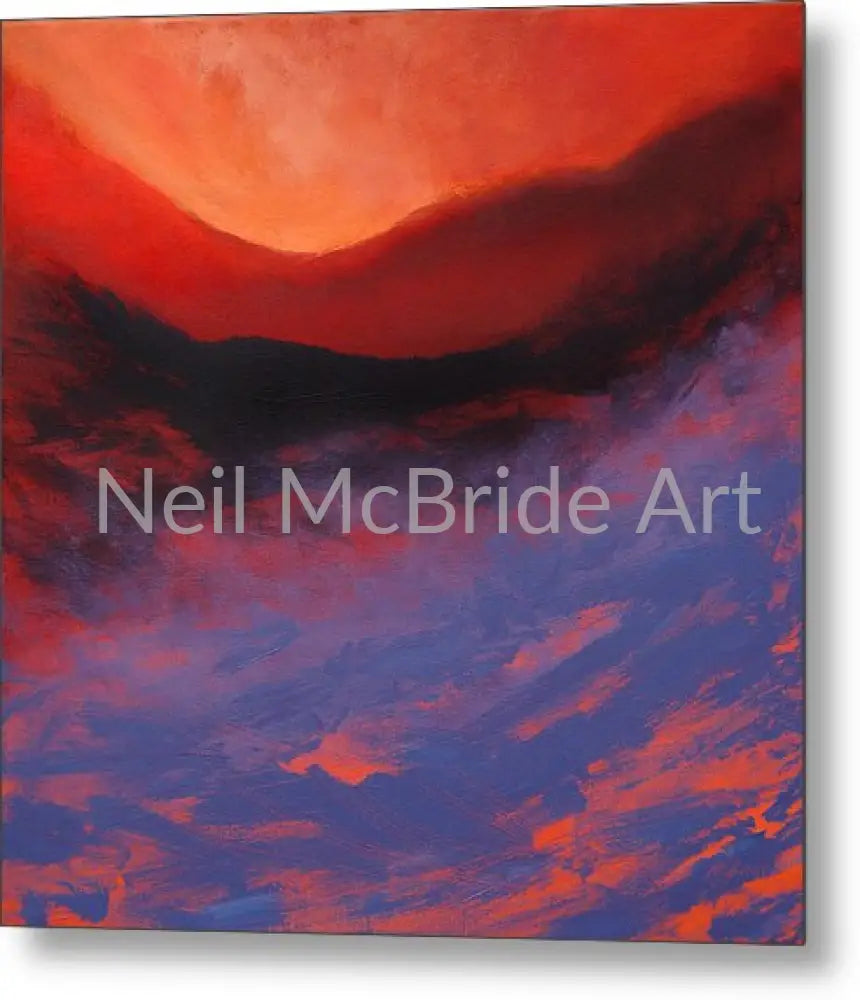 Blue Mist Rising on a metal art print by artist Neil McBride