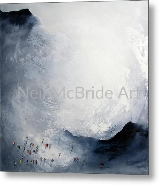 Break In The Weather Metal Print 14.000’’ x 14.000’’ Metal Print