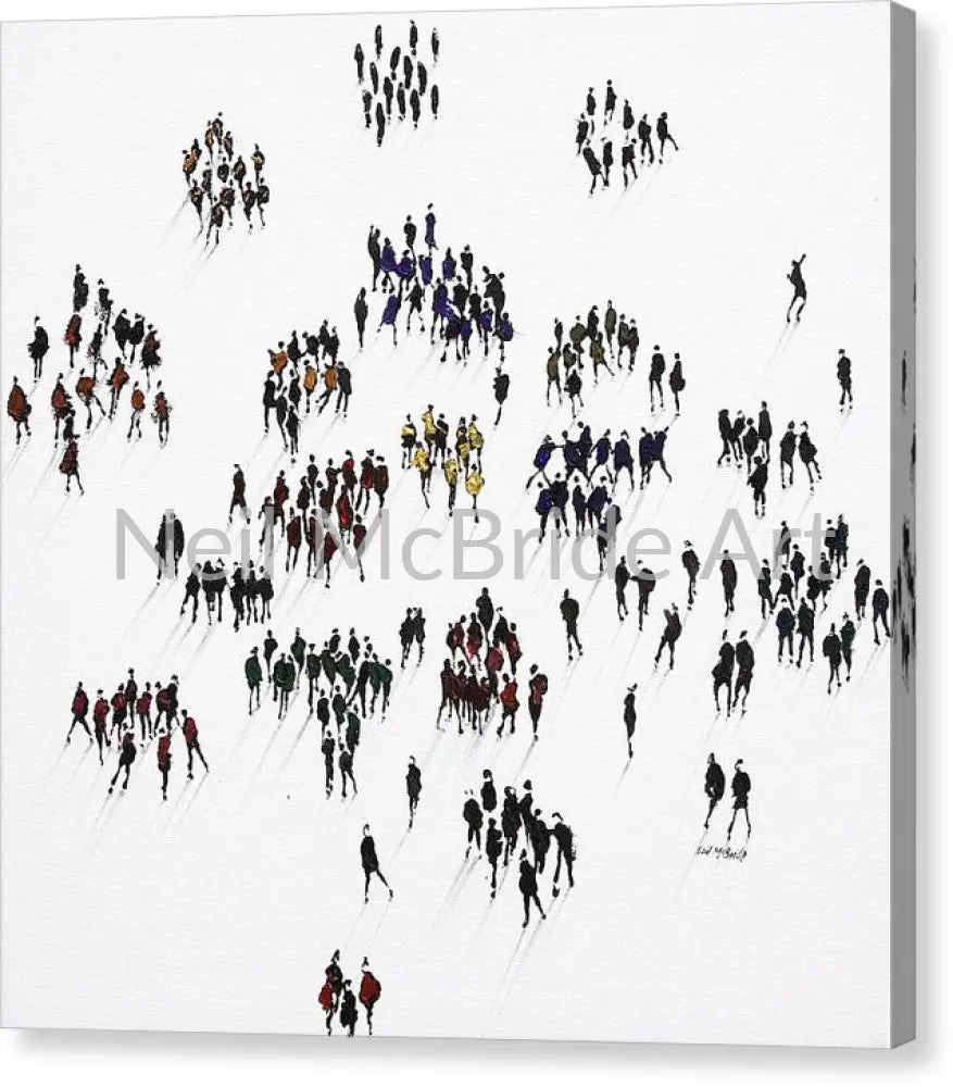 Cliques Canvas Print 16.000’’ x 16.000’’ / Mirrored / Glossy Canvas Print