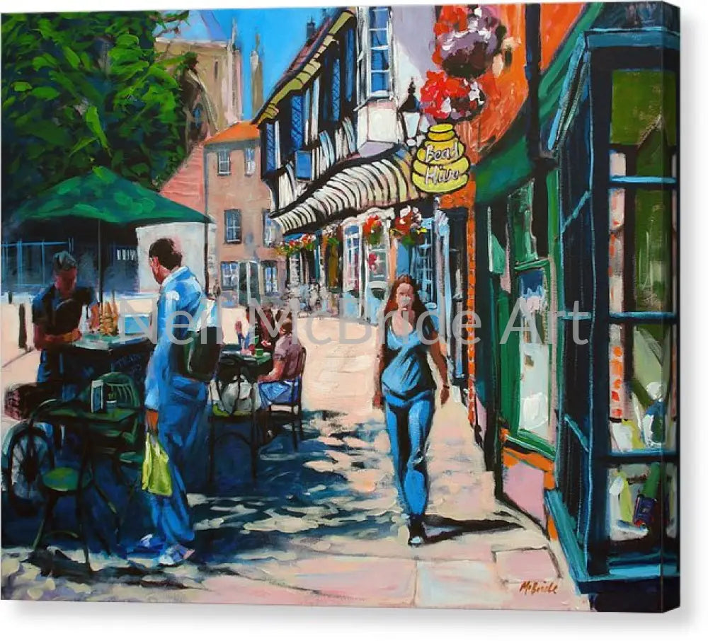 College Street York - Canvas Print 14.000’’ x 11.000’’ / Mirrored / Glossy Canvas Print
