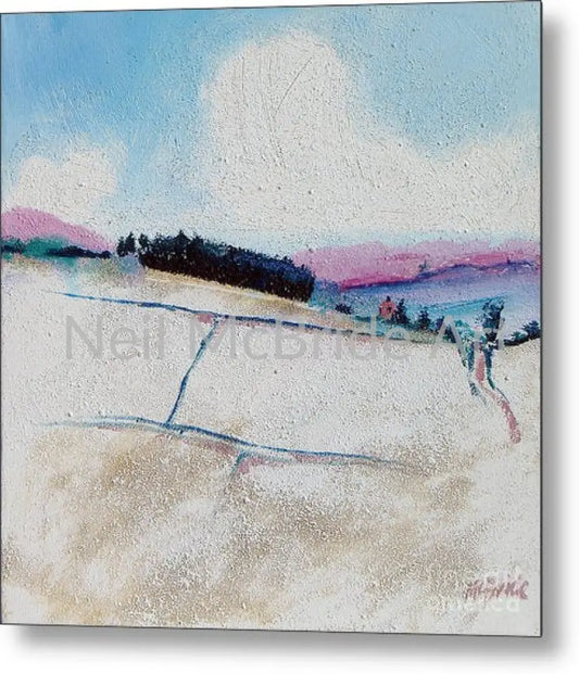 Copse In Snow Metal Prints 8.000’’ x 8.000’’ Metal Print