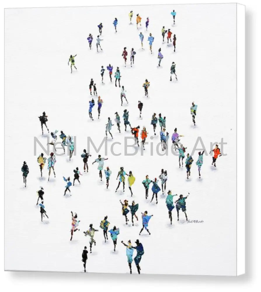 The strictly dance themed canvas print for dancing fans.