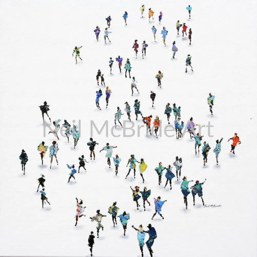 Dance Off is strictly for your dancing pleasure Art Prints on paper 12’’ x 12’’ / Watercolor Paper Art Print