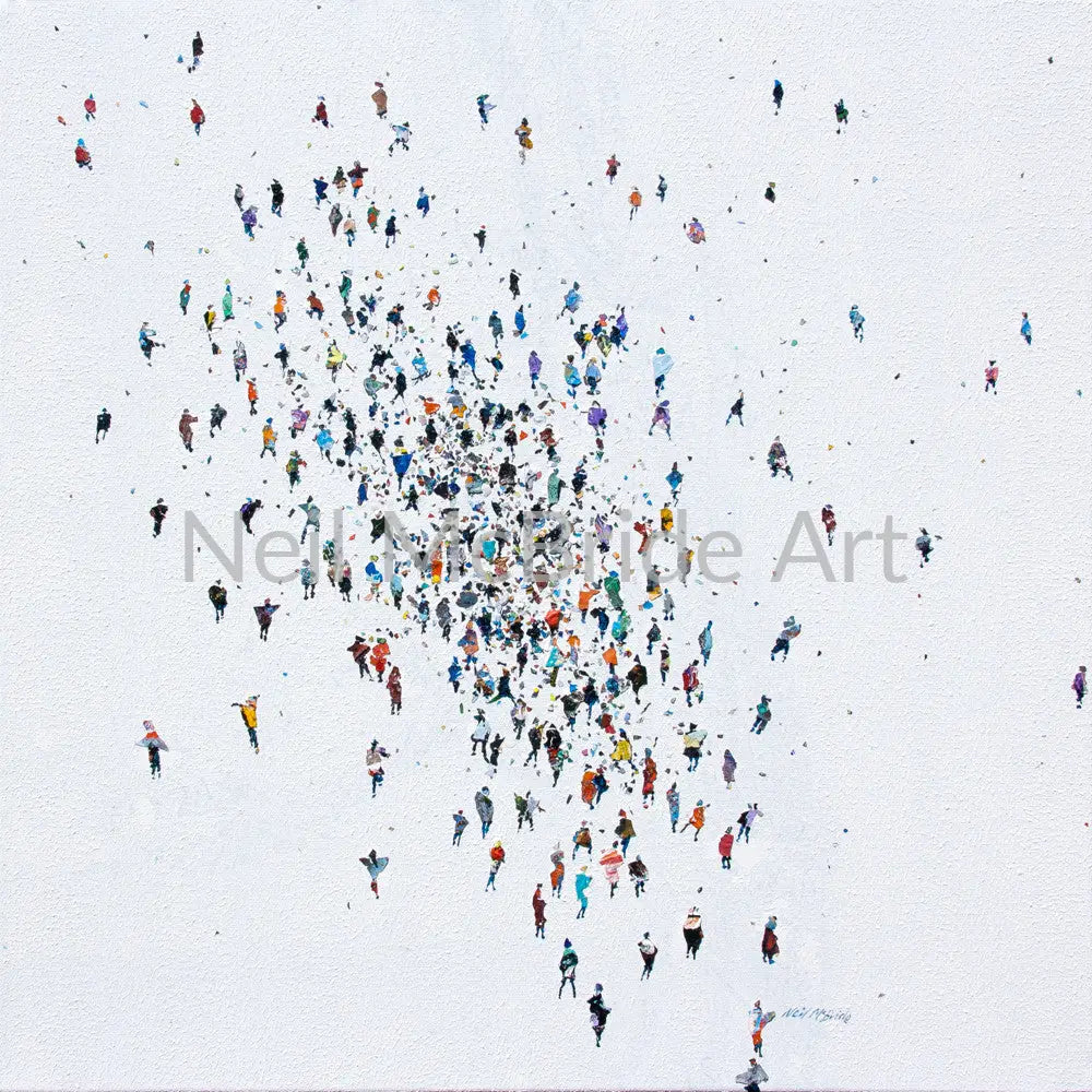 Dispersion original painting on canvas. Paintings