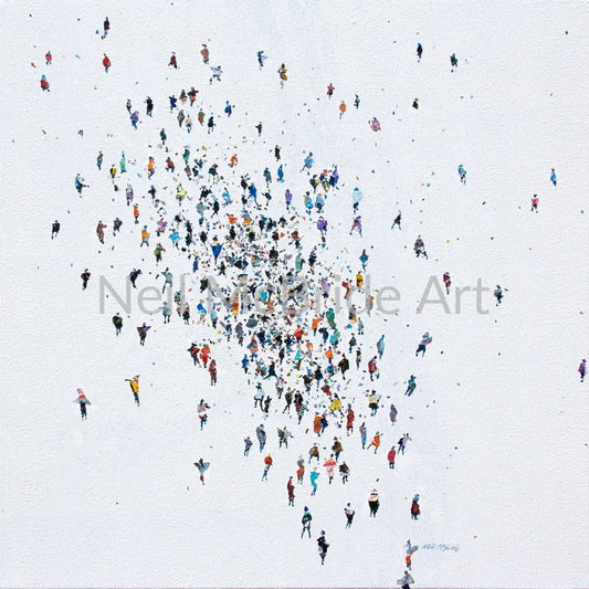 Dispersion original painting on canvas. Paintings