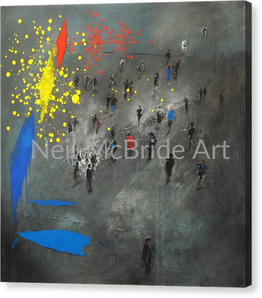 Exhibitionist Paintings Canvas Print 16.000’’ x 16.000’’ / Mirrored / Glossy Canvas Print
