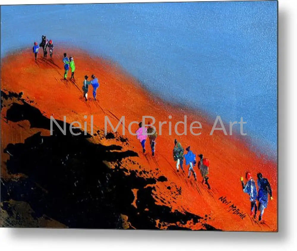Final Push For The Summit - Metal Print 10.000’’ x 7.125’’ Metal Print