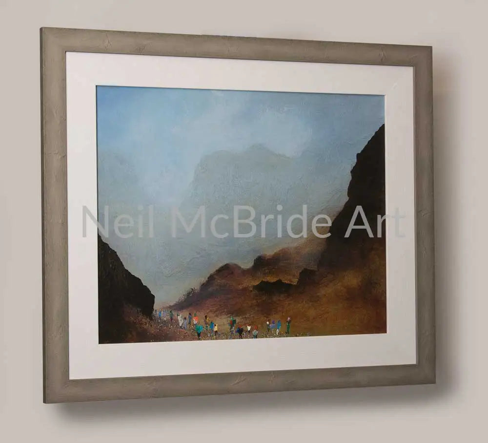 Harrison Stickle framed original landscape painting of the lake district Paintings