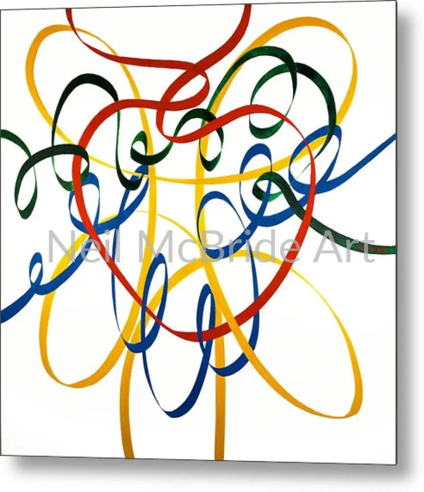 Heart Strings - Metal Print 8.000’’ x 7.875’’ Metal Print