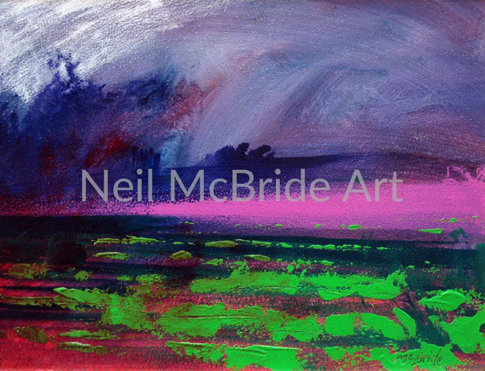 Heather Weather expressive landscape painting Paintings