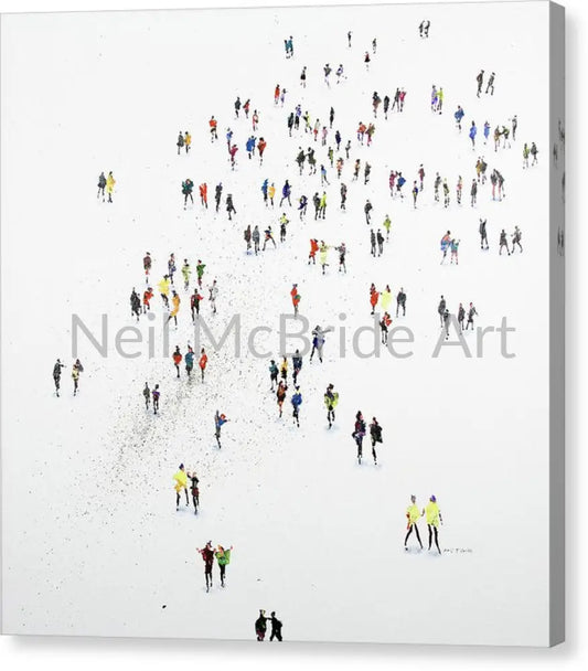 Hint of Autumn Colours Canvas Prints 14’’ x 14’’ / Mirrored / Glossy Canvas Print