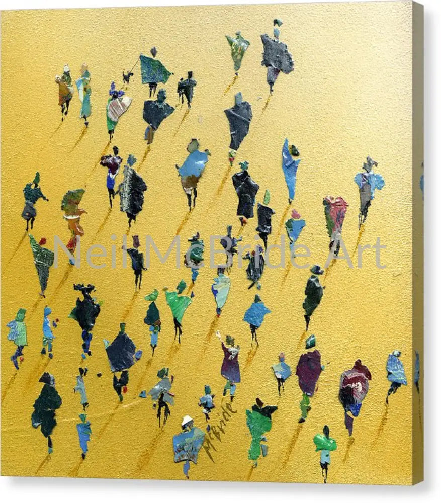 Crowd of people art © Neil McBride 2019