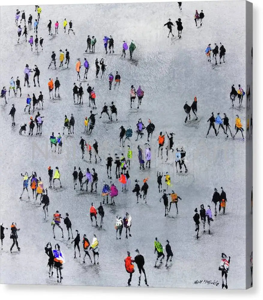 On the Beat Canvas Prints 16’’ x 16’’ / Mirrored / Glossy Canvas Print