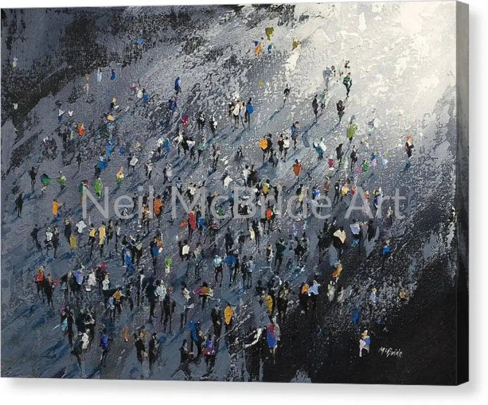 Crowd of people art © Neil McBride 2019