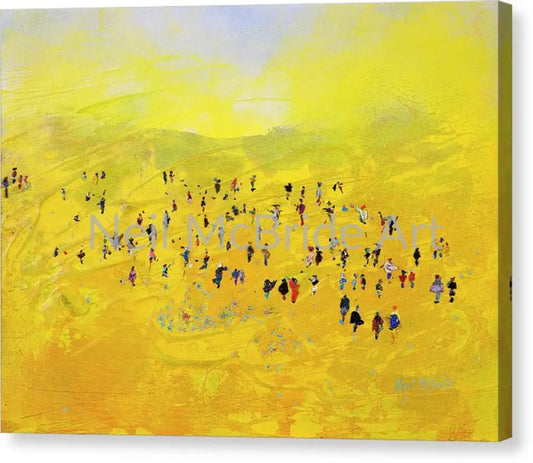 Prairie Gathering Canvas Print 14.000’’ x 10.500’’ / Mirrored / Glossy Canvas Print