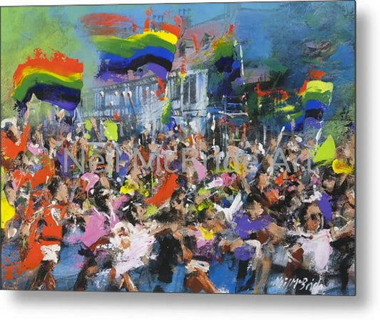 Pride And Diversity Parade Metal Print 16.000’’ x 11.375’’ Metal Print