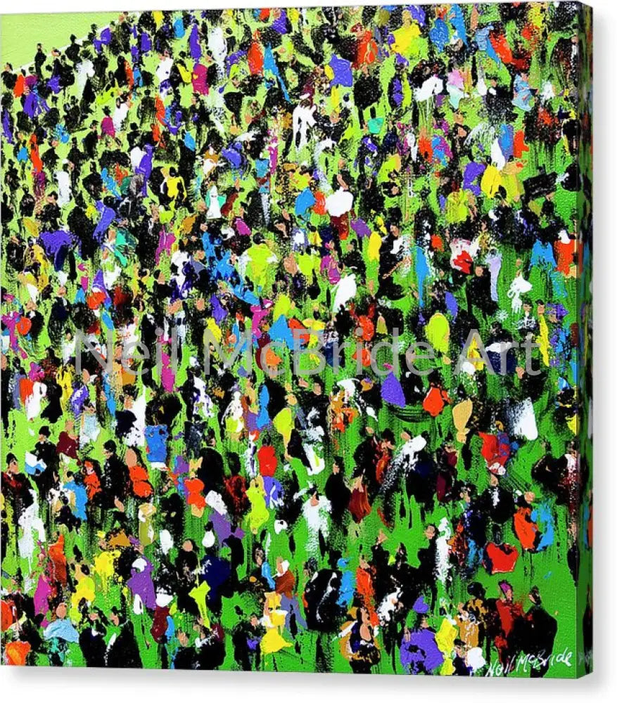 Horse racing art print on canvas © Neil McBride 2019