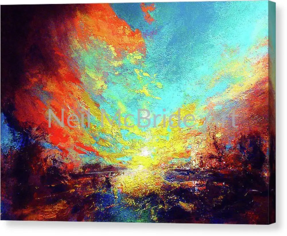 Red Rain canvas art print © Neil McBride 2020