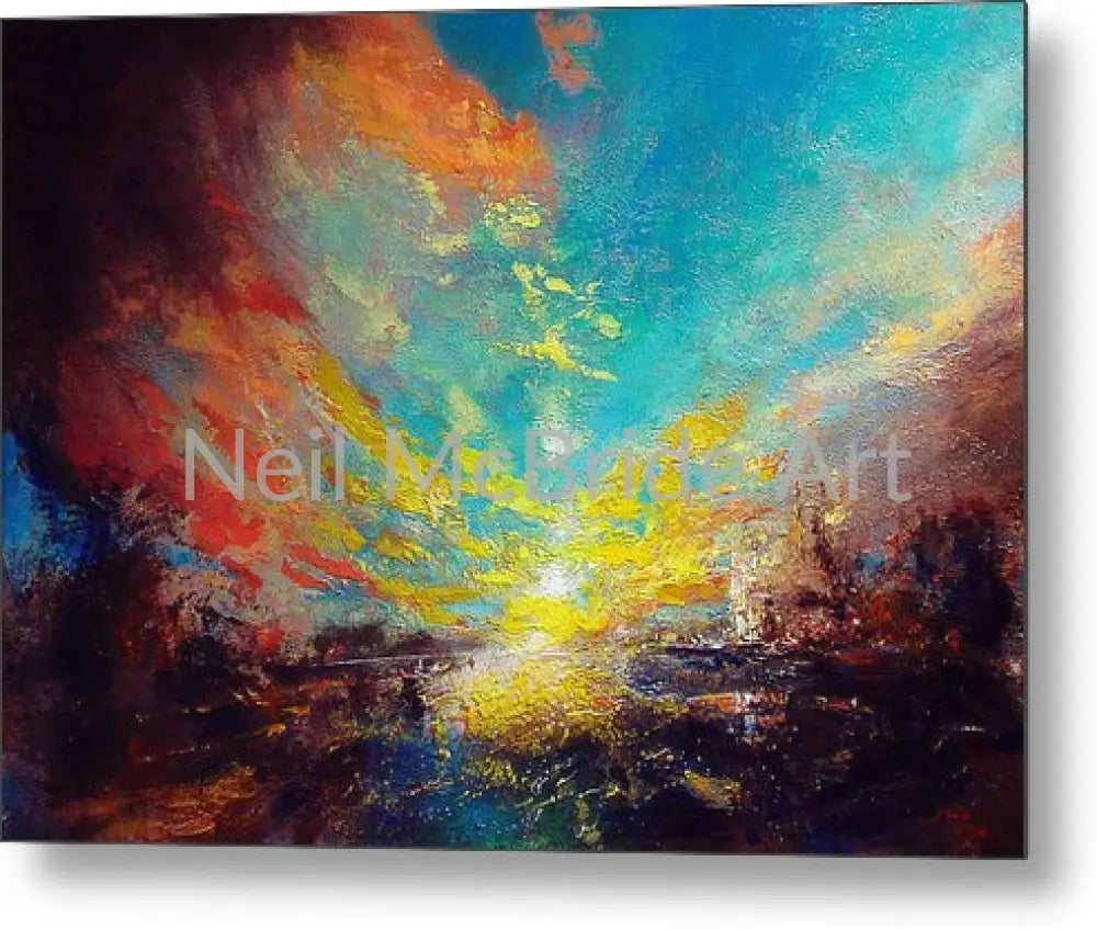 Red Rain - Metal Print 14.000’’ x 9.875’’ Metal Print