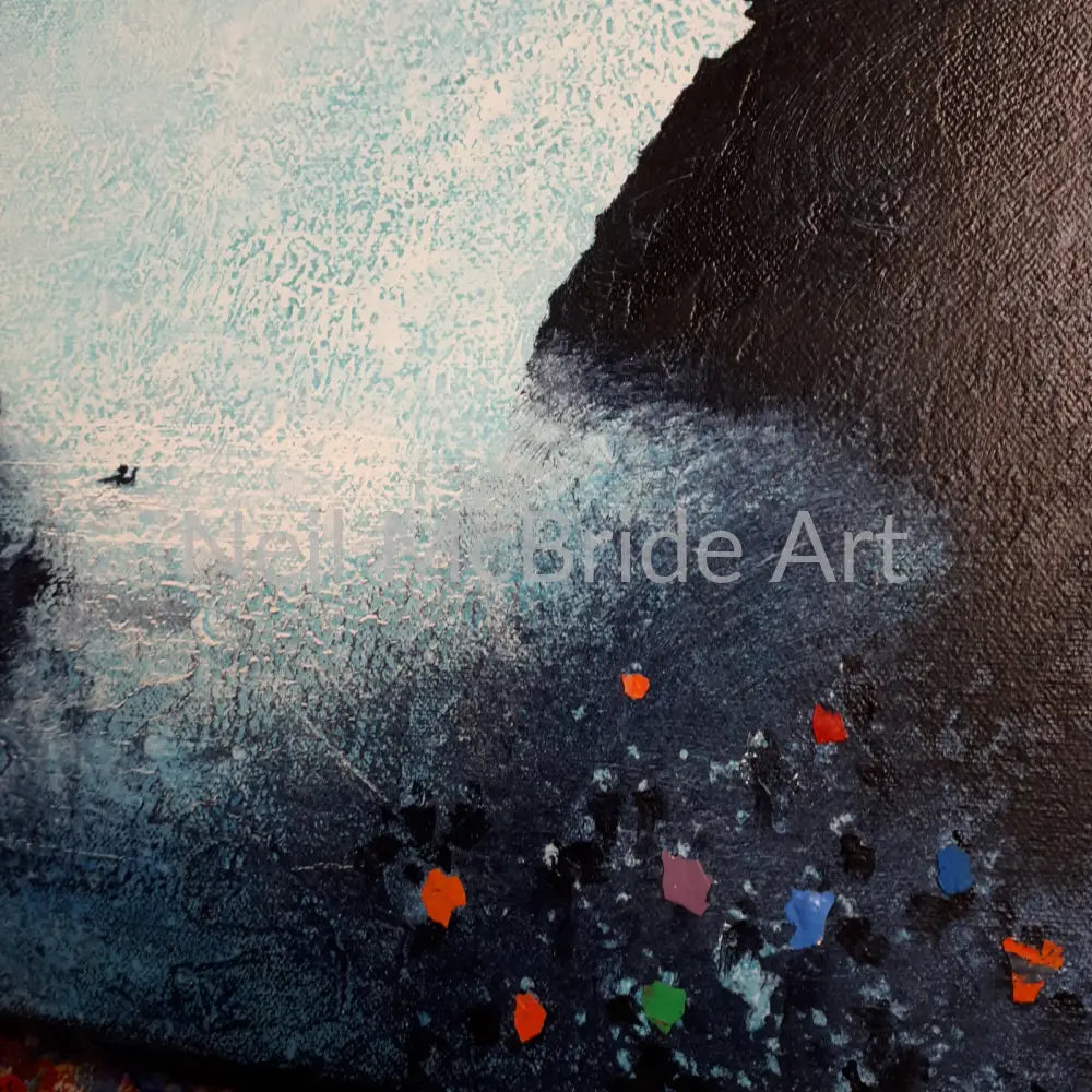 Rescue. Another dramatic original painting from the studio of British visual artist Neil McBride Paintings