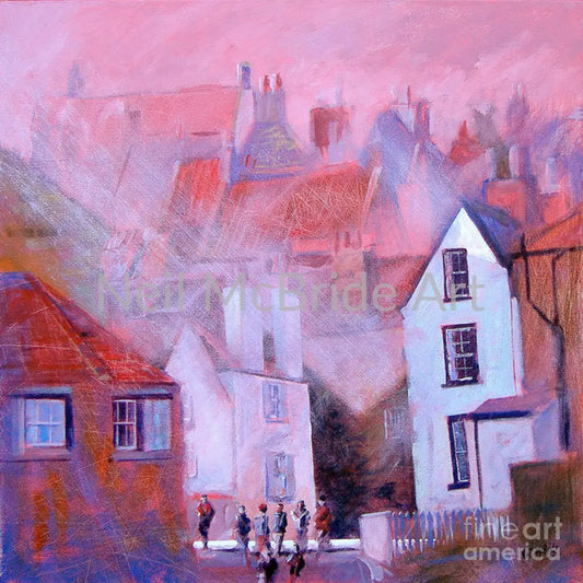 Robin Hoods Bay Dock Paper Print 14.000’’ x 14.000’’ / Archival Matte Paper Art Print