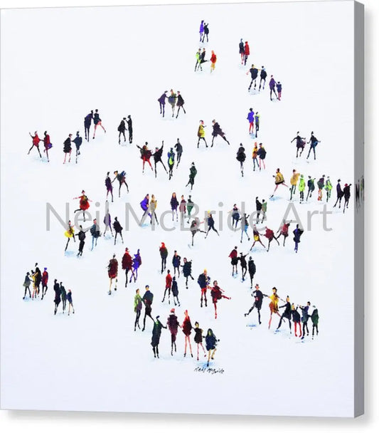 Striking A Pose Canvas Print 16.000’’ x 16.000’’ / Mirrored / Glossy Canvas Print