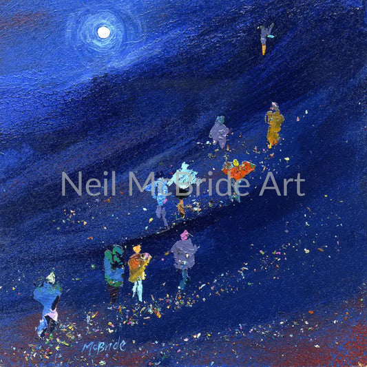 Walking The Three Peaks Paper Prints 14.000’’ x 14.000’’ / Archival Matte Paper Art Print