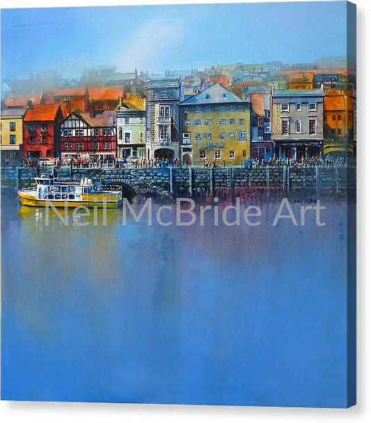 Whitby St Anne’s Staith Canvas Print 16.000’’ x 16.000’’ / Mirrored / Glossy Canvas Print