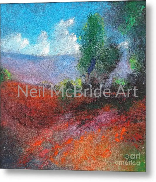 White Clouds Purple Haze Metal Print 14.000’’ x 14.000’’ Metal Print
