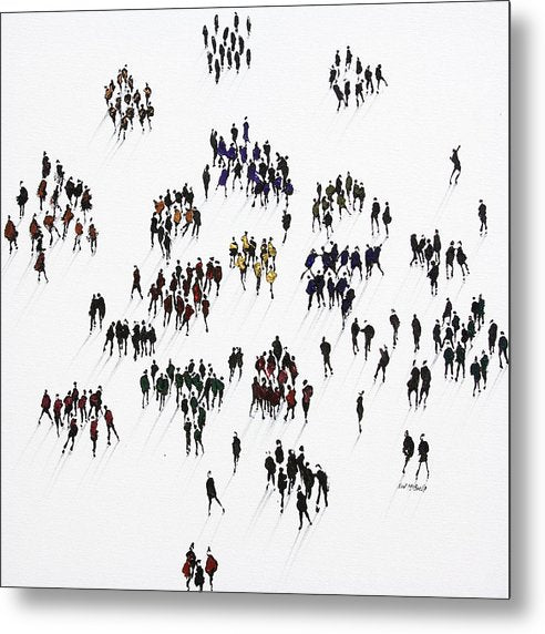 Little people art on metal prints by Neil McBride