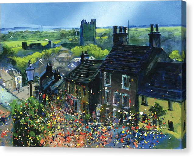 Richmond prints on canvas featuring Frenchgate with the castle in the distance. © Neil McBride 2023