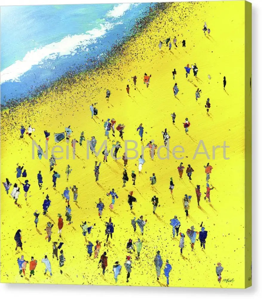 Beach Bums Canvas Prints 8.000’’ x 8.000’’ / Mirrored / Glossy Canvas Print