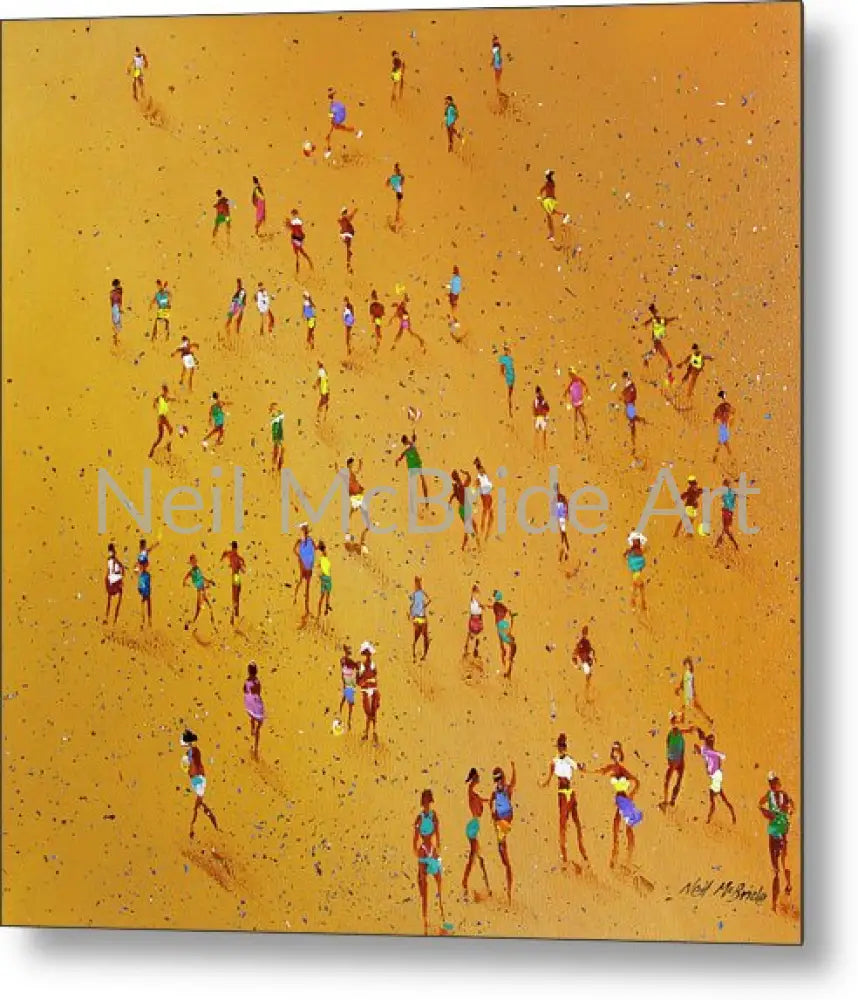 Beach Games captured on aluminium metal art prints 