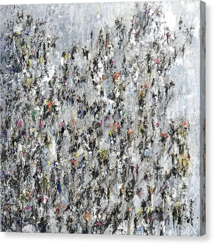 Braving The Elements - Canvas Print 16.000’’ x 16.000’’ / Mirrored / Glossy Canvas Print