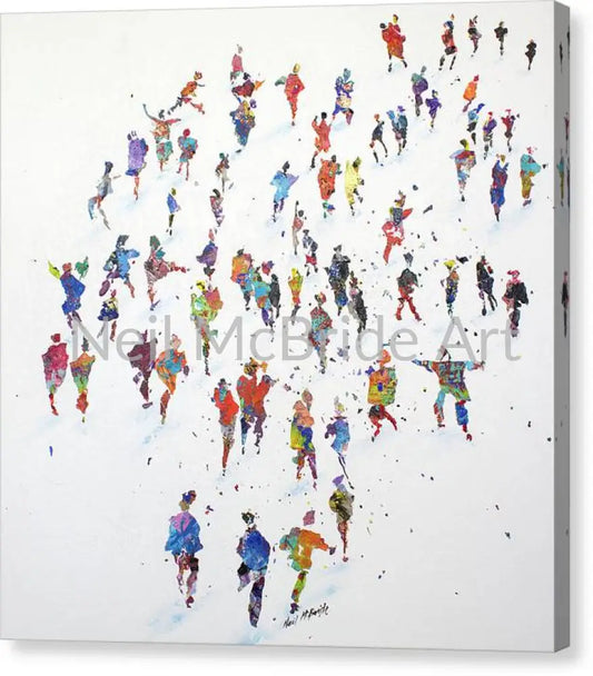 Breezing through life through art on canvas by artist Neil McBride 