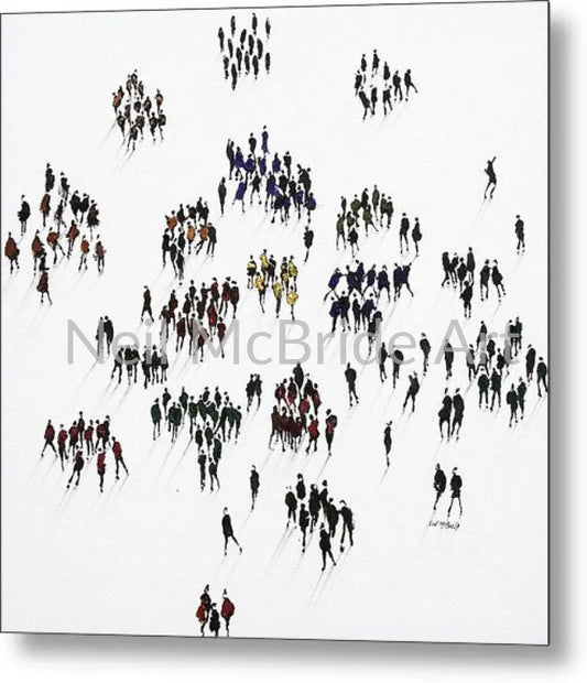 Little people art on metal prints by Neil McBride