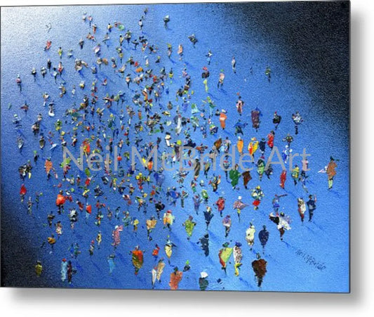 Concertgoers crowds art captured on a metal print by Neil McBride