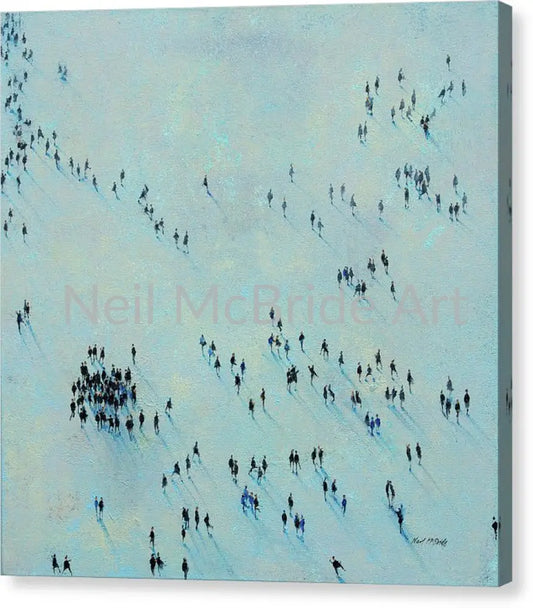 Confabulation - Canvas Print 16’’ x 16’’ / Mirrored / Glossy Canvas Print