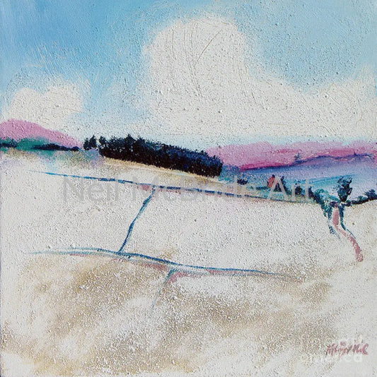 Copse In Snow paper prints. 14.000’’ x 14.000’’ / Watercolor Paper Art Print