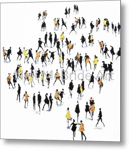 Dance art print on metal by artist Neil McBride