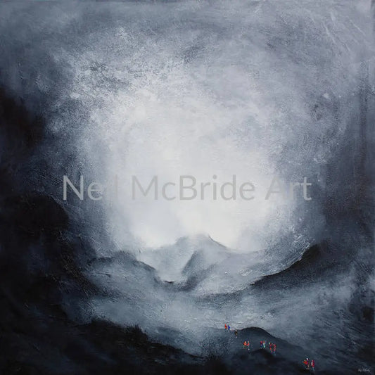 Explore this sublime grey landscape with tiny figures from the comfort of your armchair.