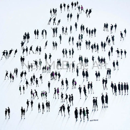 Forming A Queue Paper prints 12’’ x 12’’ / Archival Matte Paper Art Print