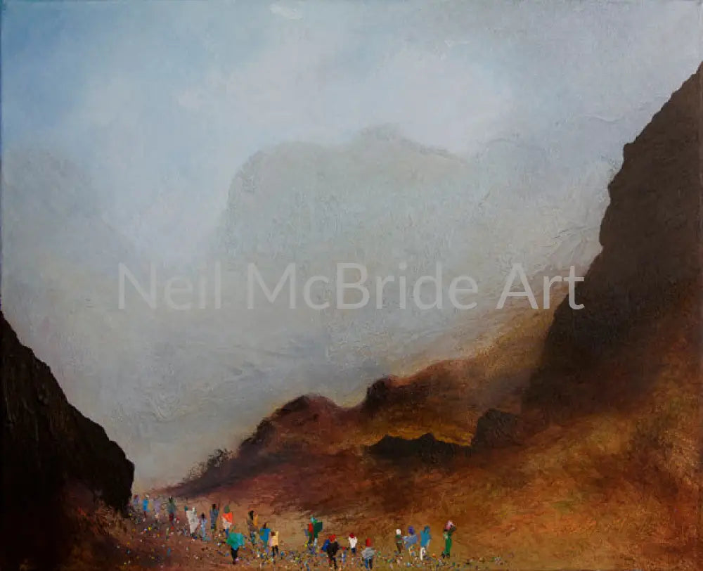 Harrison Stickle framed original landscape painting of the lake district Paintings