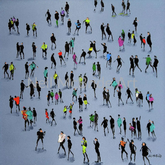 High Fives Paper Print 12’’ x 12’’ / Somerset Velvet Art Print
