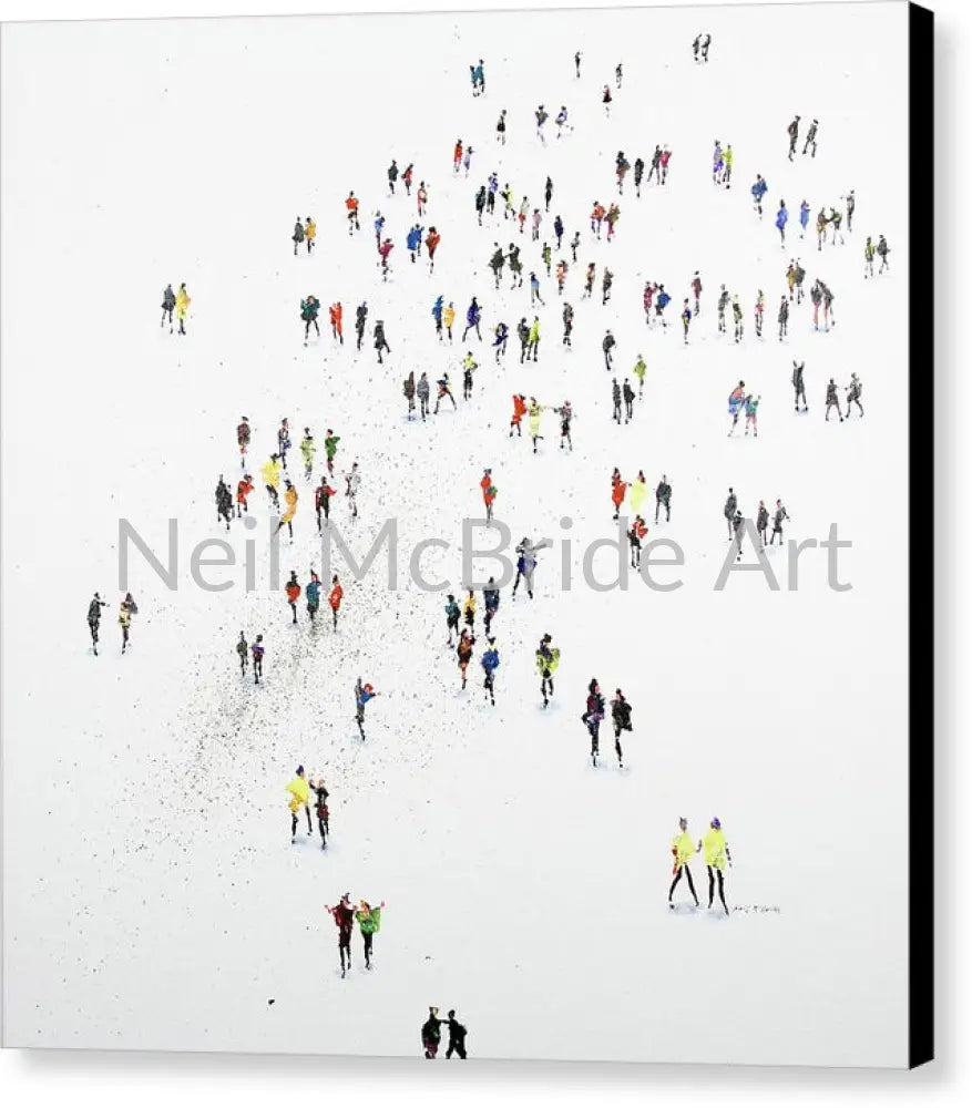 Hint of Autumn Colours Canvas Prints 14’’ x 14’’ / Black / Glossy Canvas Print