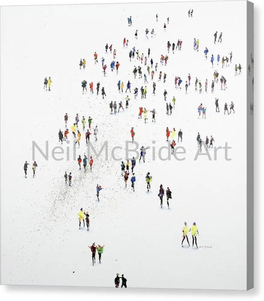 Hint of Autumn Colours Canvas Prints 14’’ x 14’’ / Mirrored / Glossy Canvas Print