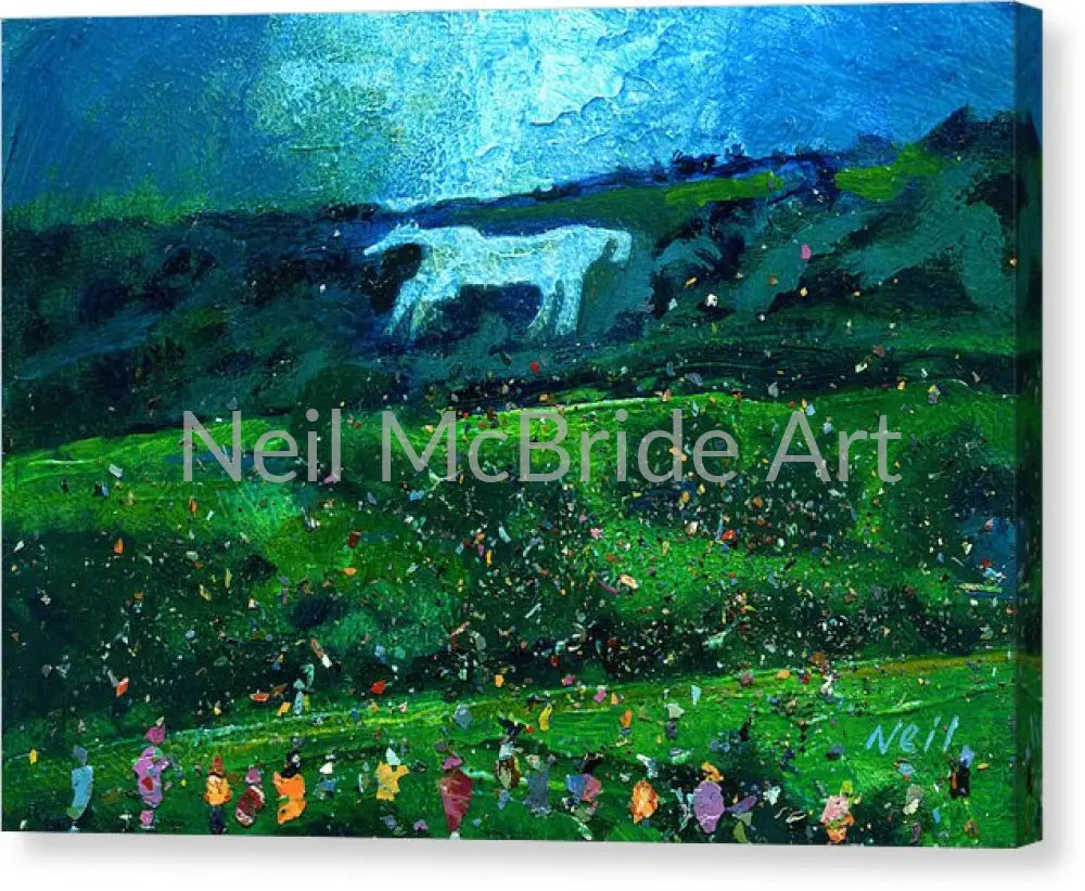 Kilburn White Horse canvas print © Neil McBride 2019
